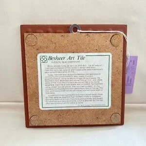 Besheer Art Tile | Wall Decor | Vintage Besheer Art Tile | Poshmark